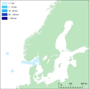karta med landningar i Västerhavet och Nordsjön