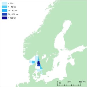 karta med landningar i Västerhavet