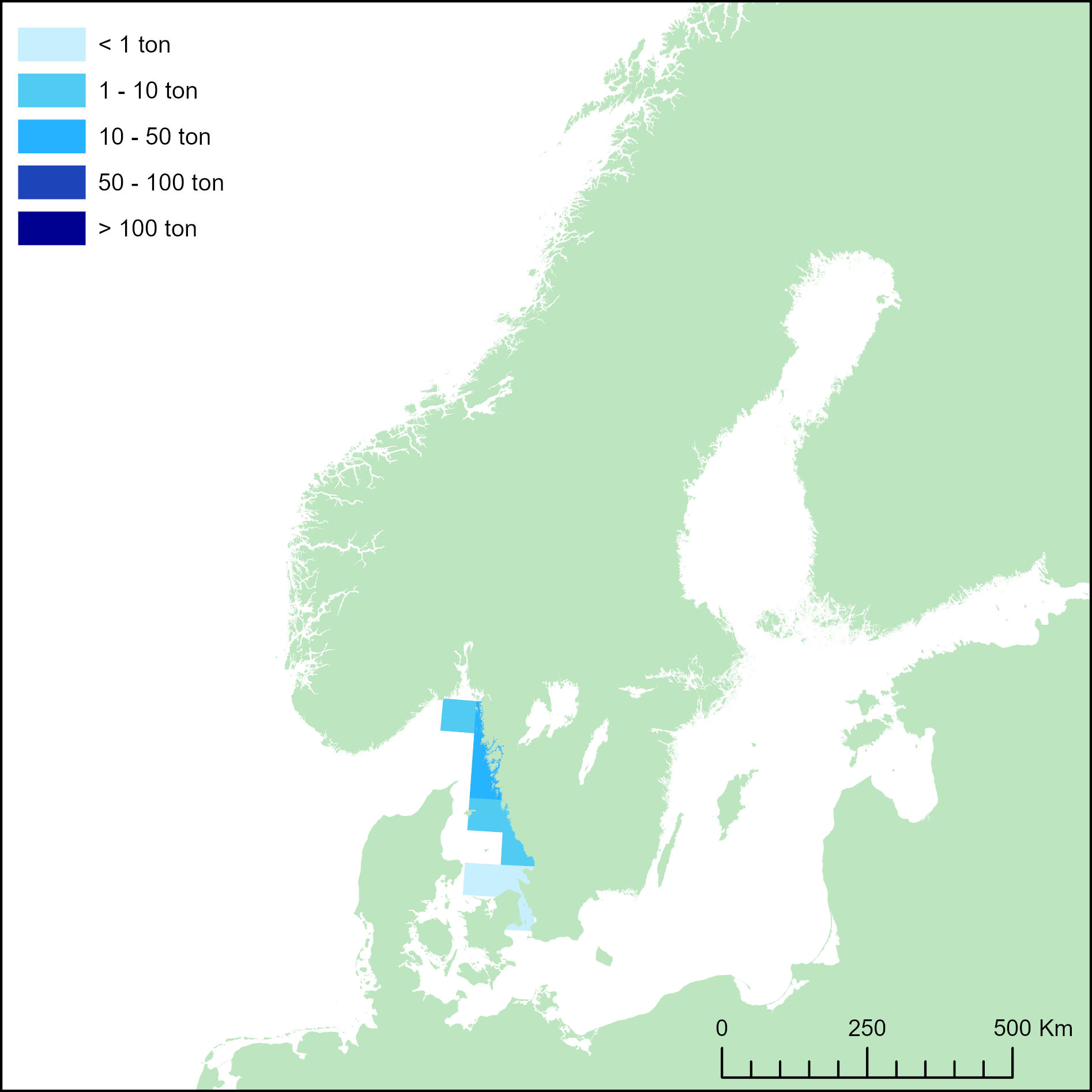 karta med landningar i Västerhavet